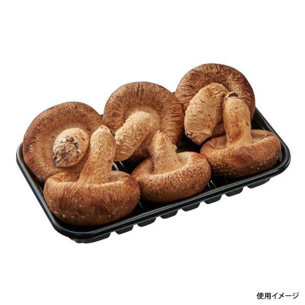 (3000枚) フルーツ容器 椎茸 3号L BK 中央化学 00432625