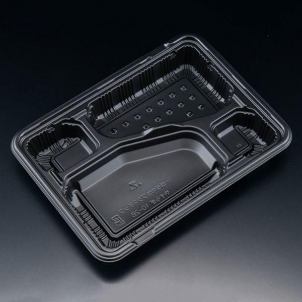 バイオ由来原料一部配合で環境にやさしい！深型仕切で中身がズレにくい定番お弁当容器。ごはんポケットは200g想定です。