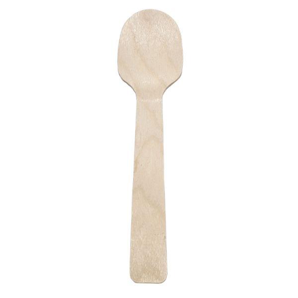 環境に配慮した木製のワンウェイカトラリー。やさしく心地良い木の風合いが雰囲気を高めます。※100本入り。
