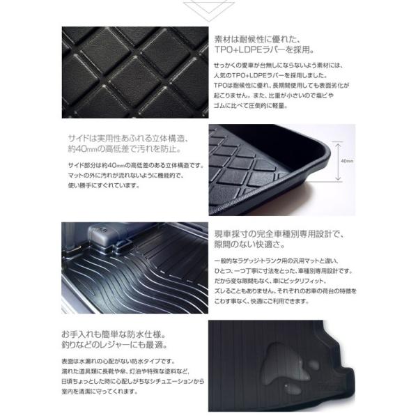 トヨタ ランドクルーザープラド７人乗り専用トランクトレイ 年式：H21 