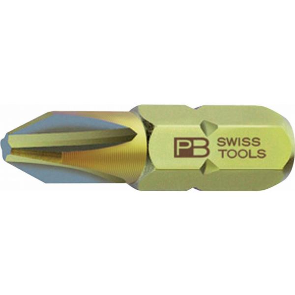 PBスイスツール（PBSWISS PBSWISSTOOLS）1/4”Hexプラスビットショート#2【ナノコート】〔C6-190-2〕C6.190/2