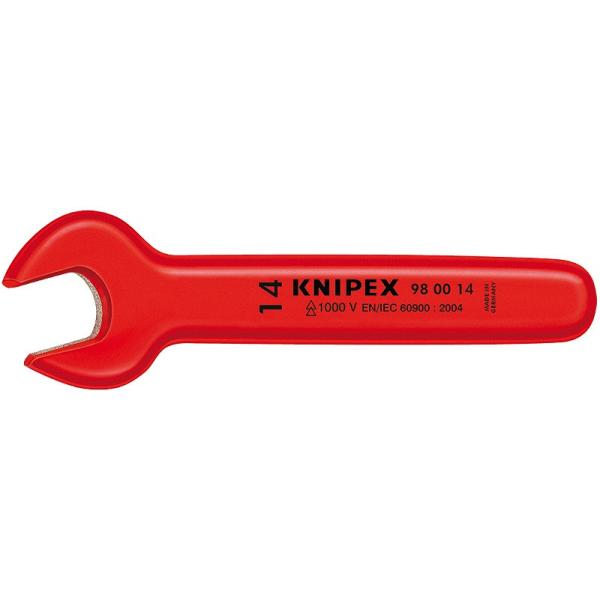 KNIPEX（クニペックス） 絶縁スパナ8mm〔9800-08〕980008 : プロツール