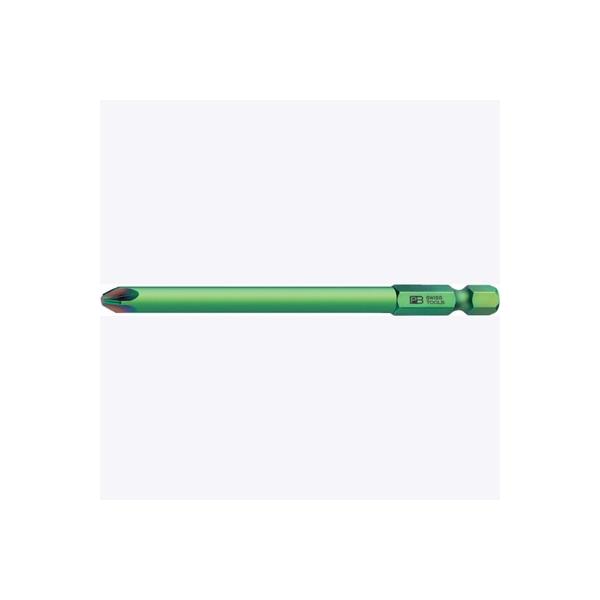 PBスイスツール（PBSWISS PBSWISSTOOLS）1/4”Hex段付ポジドライブビットロングPZ3【ナノコート】〔E6L-192-3〕E6L1923