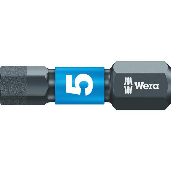 Wera 1/4”インパクトドライバー六角ビット5mm【IMPAKTOR】ダイヤモンド・コーティング〔840/1IMP-5〕057605