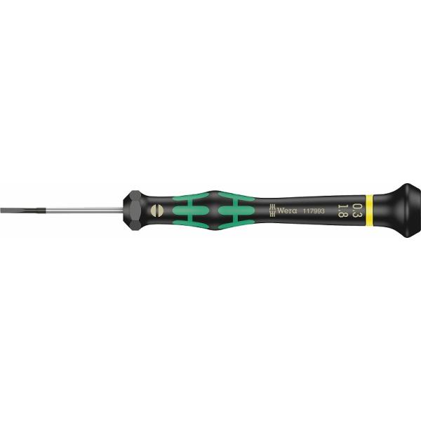 Wera 精密マイナスドライバー【1.8x0.3】〔2035-0.3X1.8X40〕117993