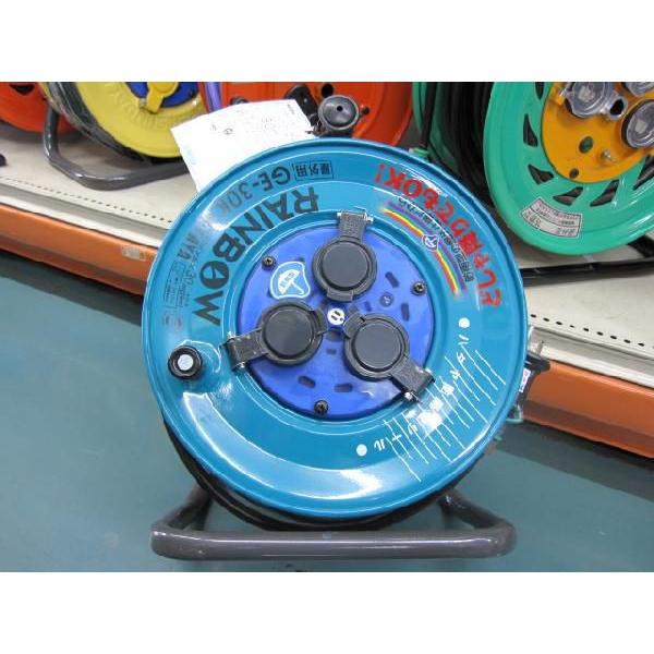 新品★ハタヤ　電工ドラム　30m GE-30K 楽天市場】ハタヤ レインボーリール防雨型 電工ドラム30m GE