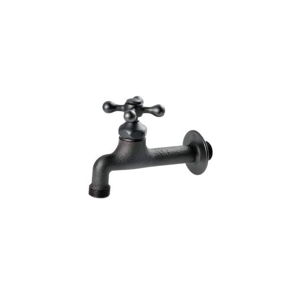 耐寒カラン飾り蛇口 KT-20K ブラックメッキ 竹村製作所 : プロヤマ