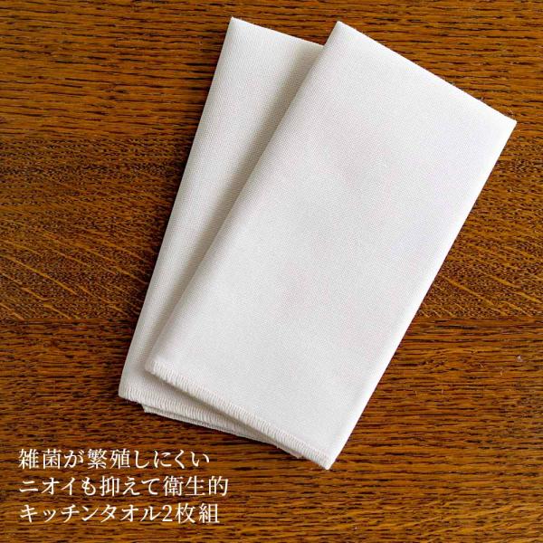 TAKEFU 竹ガーゼのキッチンタオル（ふきん）2枚入り 竹布 天然繊維 たけふ 消臭 吸湿 抗菌 敏感肌 アトピー オーガニック 肌にやさしい ナファ