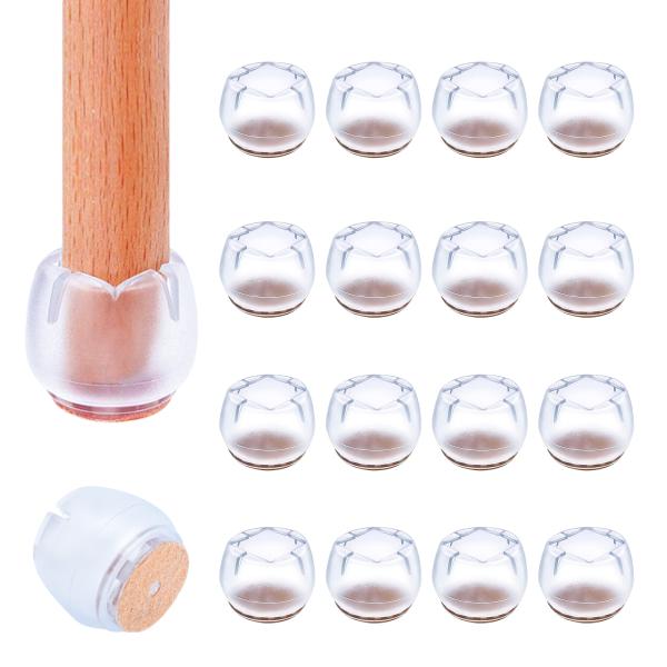 ・素材：シリコン+フェルトパッド・セット内容:イス脚カバー×16個・製品サイズ：サイズは3種類ございますのでサイズ表をご確認の上適したサイズの商品をお買い求めください。・椅子・テーブル兼用：柔らかい素材で作った為、椅子やテーブル等の脚による...