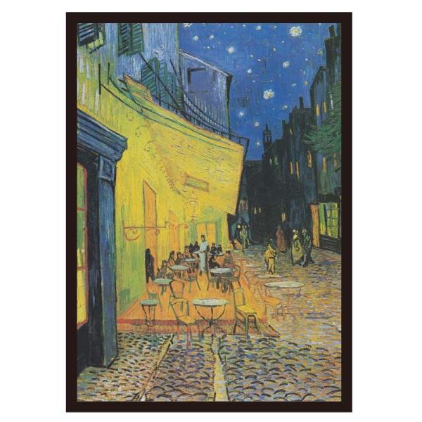 proceedx　名画 絵画ポスター　2007　夜のカフェテラス/ゴッホ額フレーム付　送料無料　　アート