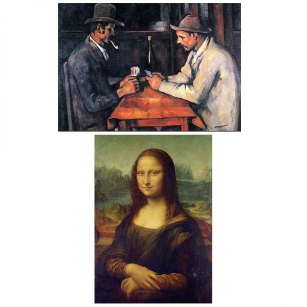 proceedx　名画 3123 絵画お値打ち２枚セット3　セザンヌ　ダヴィンチ　A3サイズ　送料無料　　アート インテリア 安い　値打ち