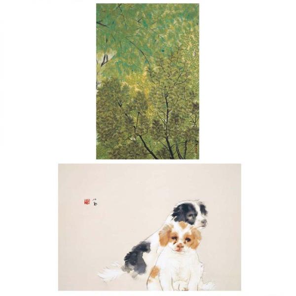 proceedx　名画 3149 絵画お値打ち２枚セット29　速水御舟 竹内栖鳳　A3サイズ　送料無料　　アート インテリア 安い　値打ち