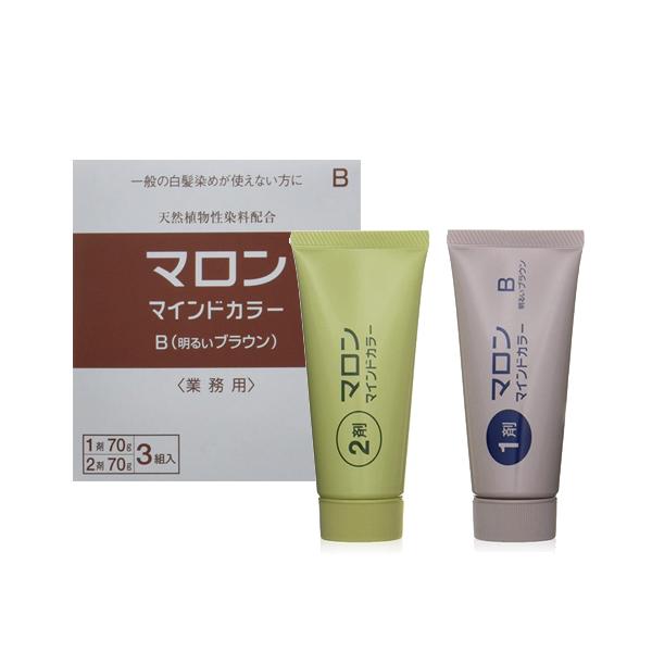 マロン マインドカラーB（明るいブラウン） 業務用 同色3組入り｜医薬