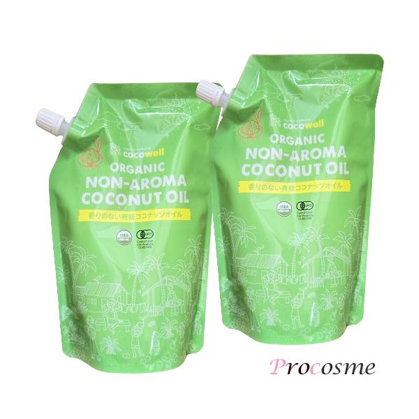 cocowell - ココウェル　オーガニック　有機プレミアム　ココナッツオイル　２０００ml  ２袋 Amazon | cocowell (ココウェル) 「オーガニック プレミアム
