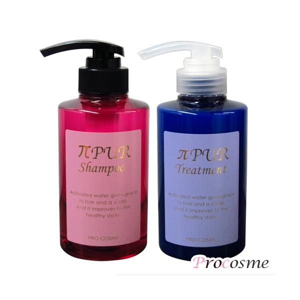 プロコスメ πピュアシャンプー 300ml + トリートメント 300g : プロ