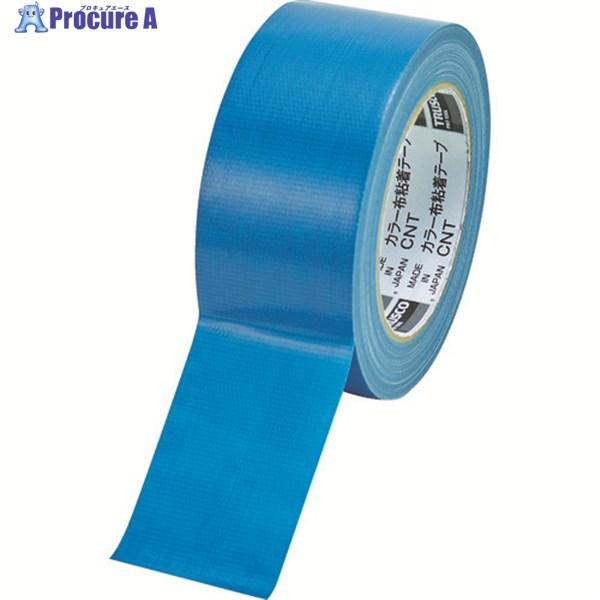 他サイト： TRUSCO カラー布粘着テープ 幅50mm長さ25m ブルー  ▼102-5993 CNT-5025-B  1巻の商品画像
