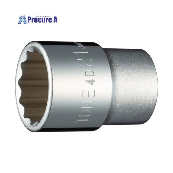 TONE（トネ） ソケット(12角) 対辺寸法21mm 全長39mm ▽122-3429 4D-21