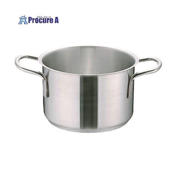 遠藤商事 TKG ムラノ インダクション18-8半寸胴鍋 (蓋無)24cm □▽137