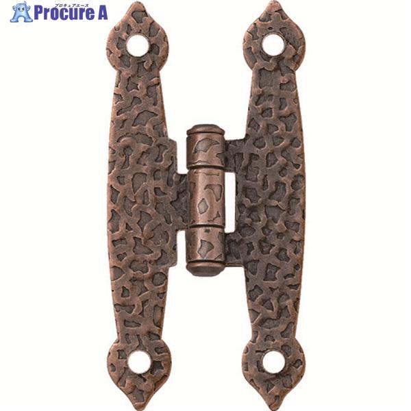 ●全長(mm)：65●幅(mm)：31●厚さ(mm)：1.2●ねじ穴数：4●穴径(mm)：3.5●D2(mm)：5.8●表面処理：銅メッキ●木ねじ入数：4●タイプ：蝶型