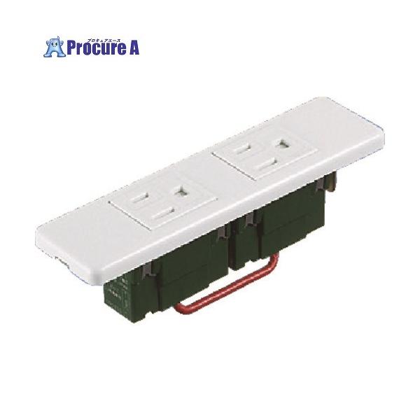 Panasonic 省スペース用埋込扉付接地ダブルコンセント □▽159