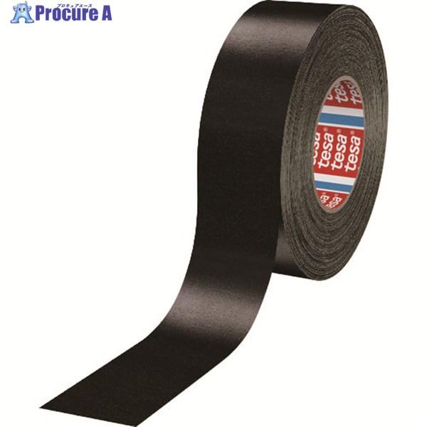tesa 補修用布テープ 黒 25mmx25m ▽160-8073 4651-25-25-B 1巻 : プロ 
