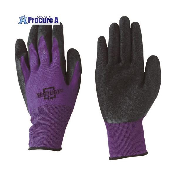 川西 マッドグリップ パープル Mサイズ 10双入り ▽181-7759 2638PM 1