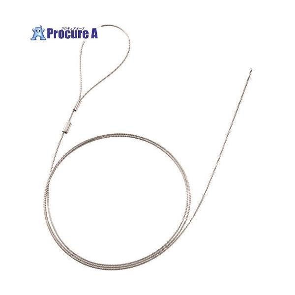 訳あり新品 セキュリティワイヤー 長さ1.0m 太さ1.0mm 片側かしめなし SLE-13W サンワサプライ ネコポス対応 外装にキズ、汚れあり