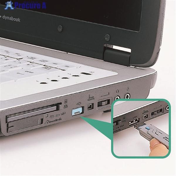パソコン盗難防止 情報漏洩対策 USBコネクタ取付け セキュリティ（SL-46-BL）