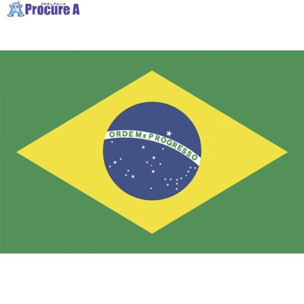 東京製旗 国旗No.2(90×135cm) ブラジル ▽207-3806 426646 1枚