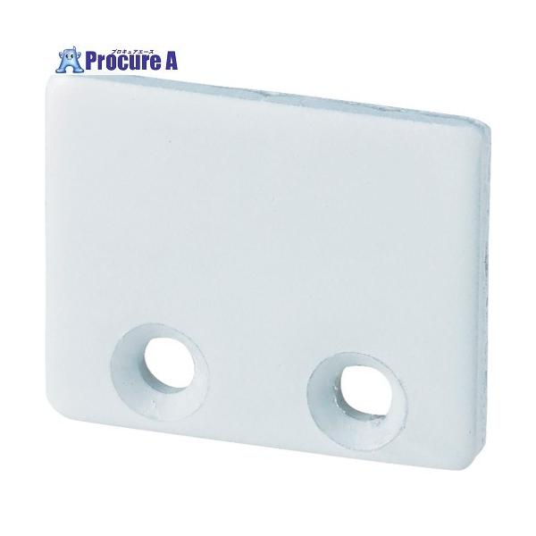 【送料都度見積】●品名：キャッププレート　ホワイト●適合レール：D30レール●寸法(mm)：31×25×3