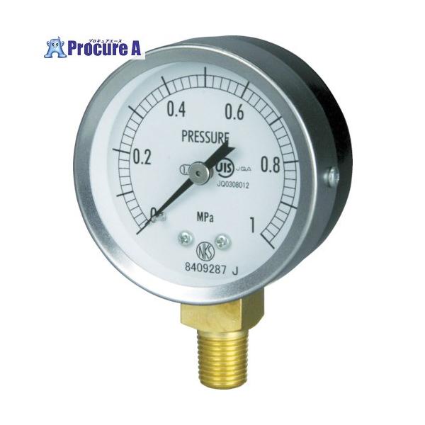 ●圧力レンジ(MPa)：0.0〜0.40●最小目盛(MPa)：0.010●接続部サイズ：R1/4●精度：±1.6% FS●ケース形状：A●大きさ(mm)：60