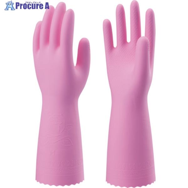 他サイト： SHOWA 塩化ビニール手袋 No132ビニトップ厚手 ピンク Lサイズ  ▼308-6003 NO132-LP  1双の商品画像