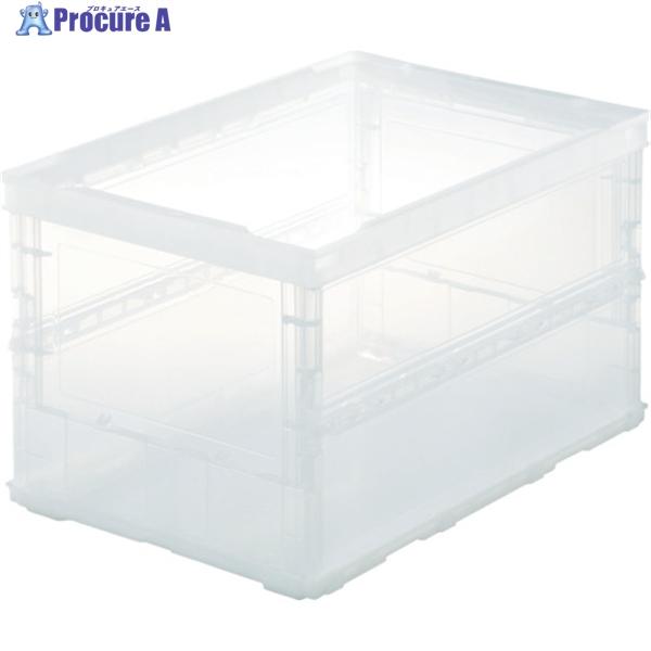 ●容量(L)：52.7●色：透明●外形寸法(mm)間口：530●外形寸法(mm)奥行：366●外形寸法(mm)高さ：325●有効内寸(mm)間口：493●有効内寸(mm)奥行：335●有効内寸(mm)高さ：311●折りたたみ高さ(mm)：6...