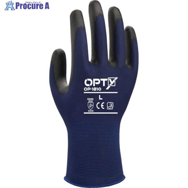 Weed ウレタン背抜き手袋 OPTY OP-1810 LLサイズ ▽350-7199