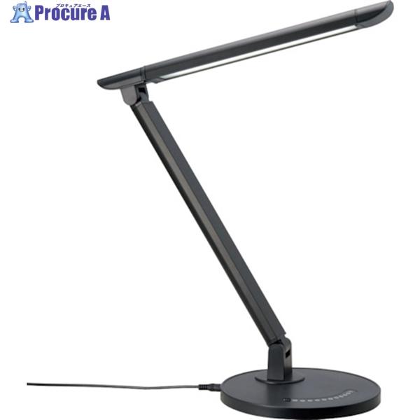 YAZAWA 調光機能付7W白色LEDスタンドライトBK ▽369-8152