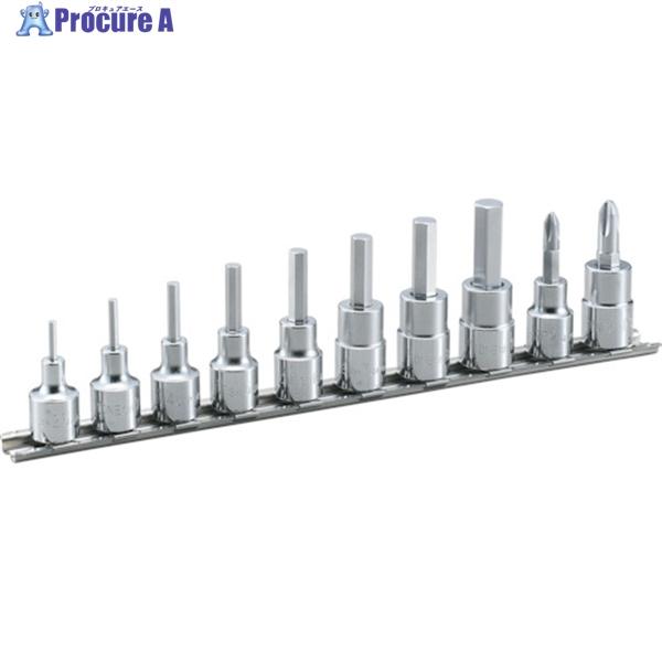 他サイト： TONE ヘキサゴンソケットセット(ホルダー付) 10pcs 差込角9.5mm  ▼369-8459 HH310  1S ●YA513の商品画像