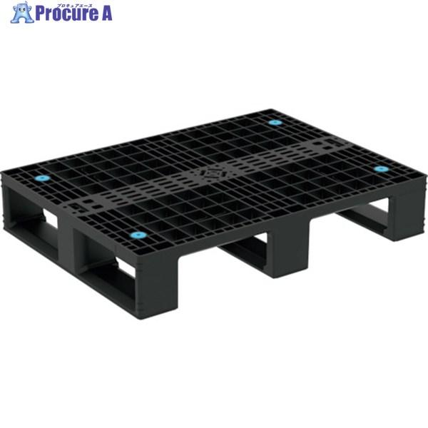 サンコー リサイクルプラスチックパレット 804959 D4-608 ブラック  