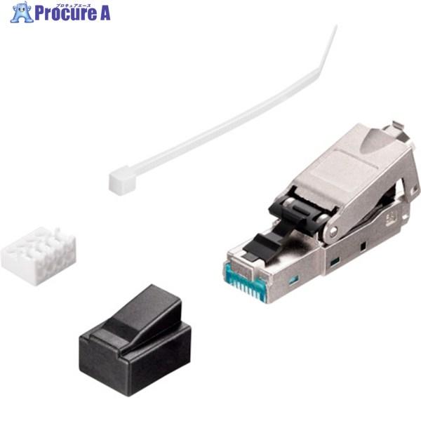 ■BUFFALO 【期間限定特価2026年3月末まで】 Cat6A用STPタイプLANコネクター(工具不要)10個入〔品番:BLAC6ASTPNT10〕【4305959:0】[店頭受取不可] BUFFALO 【期間限定特価2026年3月末まで】 Cat6A用STPタイプLAN