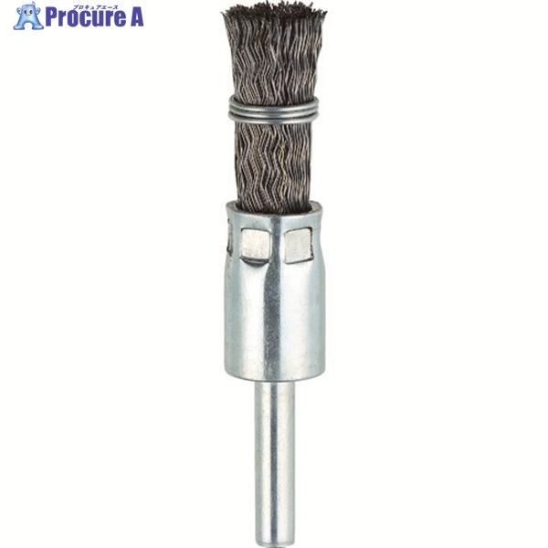 TRUSCO 筒型ブラシΦ15X軸6 鋼線0.3 くくりタイプ  ▼444-9894 TEB-15S  1本