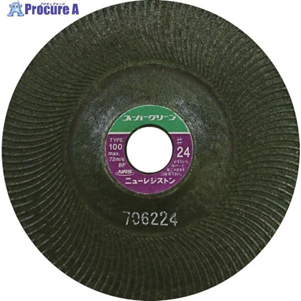 NRS 研磨用フレキシブル砥石 スーパーグリーン 100×3×15 #24  ▼451-8268 SG1003-24  25枚