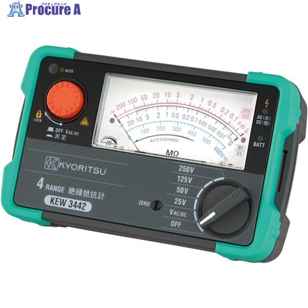 キョーリツ KEW3442 絶縁抵抗計 中古品 【ハンズクラフト宜野湾店】 共立電気計器 KYORITSU 3442 4レンジアナログ絶縁抵抗計 ▽479-6535