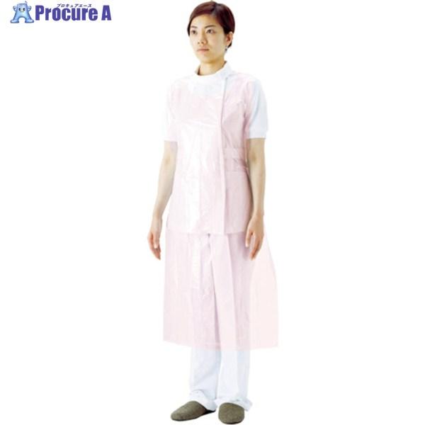 他サイト： サラヤ プラスチックエプロン袖なしピンク (50枚入)  ▼489-8281 51076  1箱の商品画像