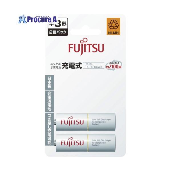 他サイト： FDK ニッケル水素充電池 単3 (2本入)  ▼492-4525 HR-3UTC(2B)  1パックの商品画像