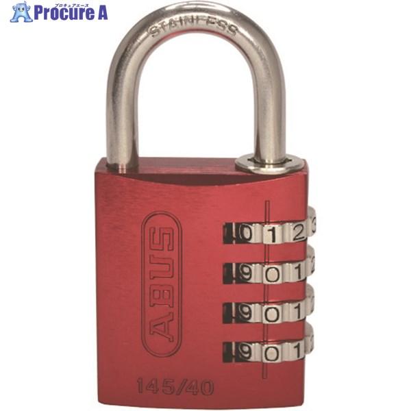 他サイト： ABUS ナンバー可変式ステンレスシャックル南京錠 145IB-40 レッド  ▼495-7661 145IB-40-RE  1個の商品画像