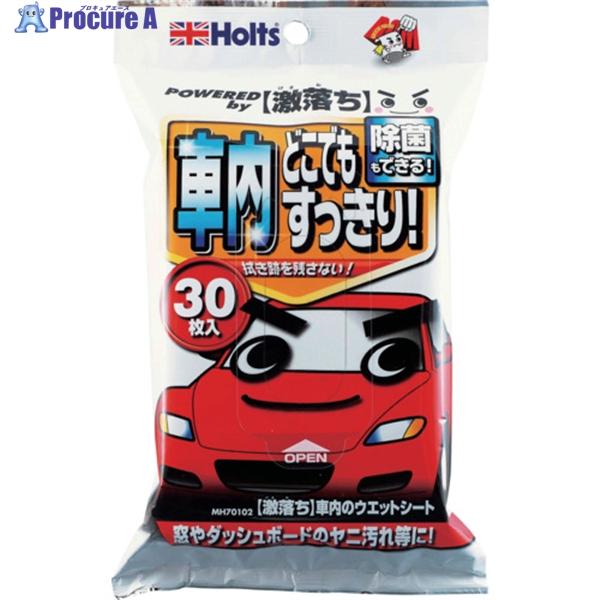 他サイト： Holts MH70102 激落ち 車内のウェットシート 4978955701029  ▼522-8145 MH70102  1袋の商品画像