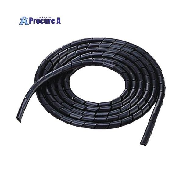 他サイト： ELECOM ゴチャゴチャなケーブルを整理するチューブ ブラック  ■▼538-0014 BST-6BK  1個の商品画像