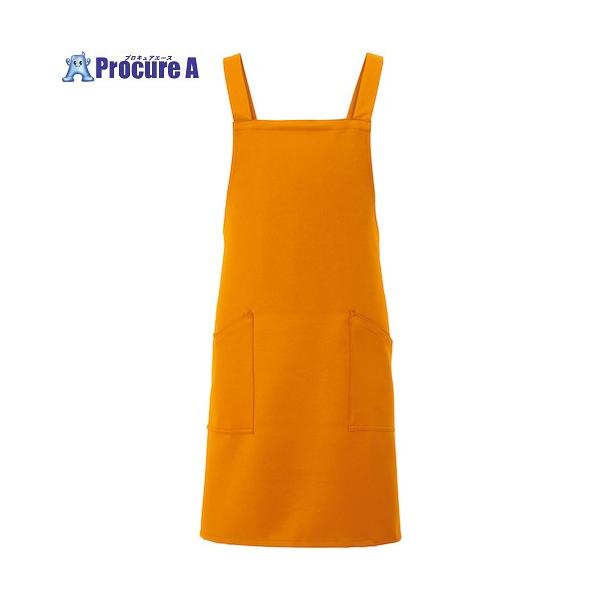 【送料都度見積】●色：オレンジ●着丈(cm)：80●幅(cm)：70●タイプ：胸当て・タスキ掛け