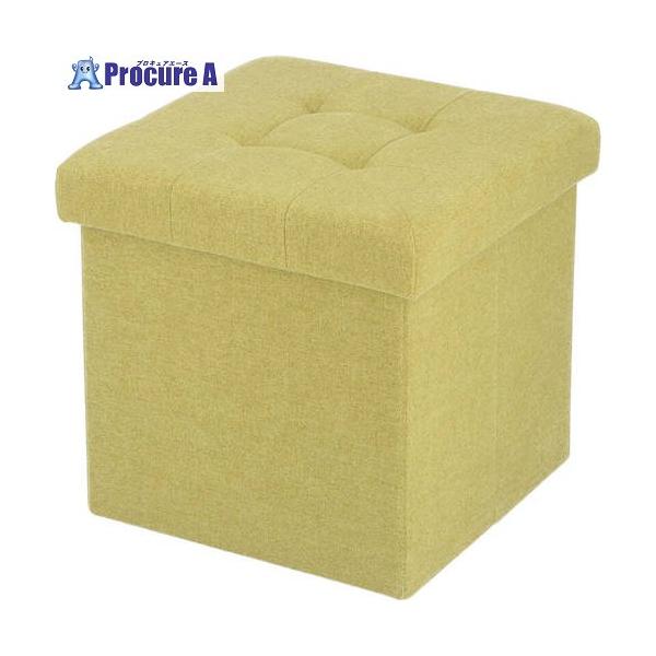 他サイト： 不二貿易 収納スツール 30cm ウール調 リーフグリーン  ■▼541-3237 28093  1個の商品画像