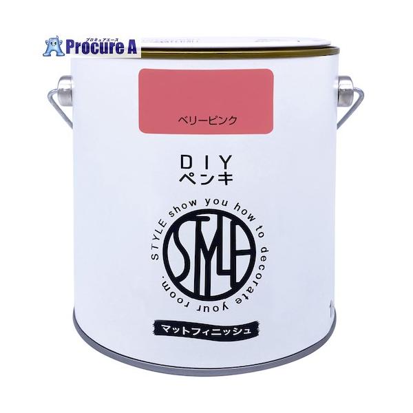 他サイト： ニッぺ DIYペンキ マットフィニッシュ ベリーピンク 1kg  ■▼567-0065 4976124887369  1缶の商品画像