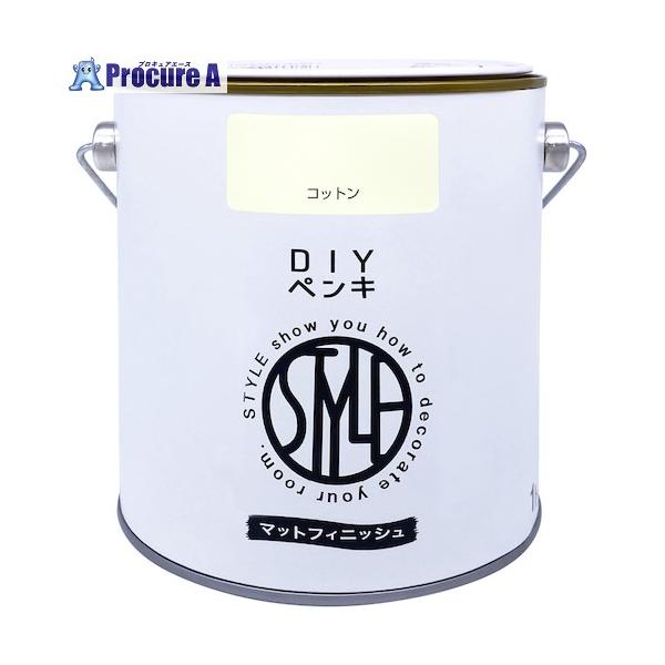他サイト： ニッぺ DIYペンキ マットフィニッシュ コットン 1kg  ■▼567-0074 4976124887338  1缶の商品画像